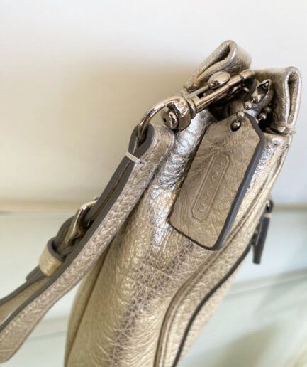Coach Bolso de mano plateado