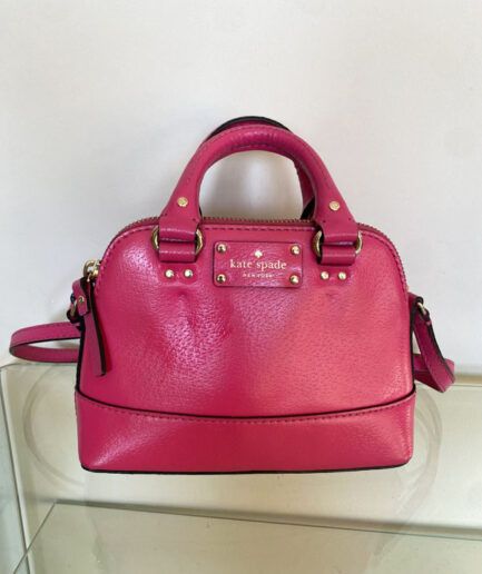 KATE SPADE Bolso Satchel pequeño fucsia