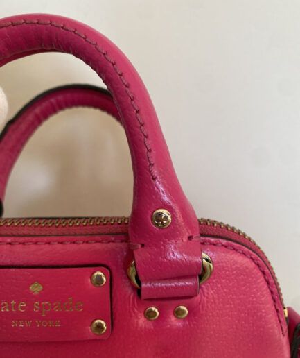 KATE SPADE Bolso Satchel pequeño fucsia