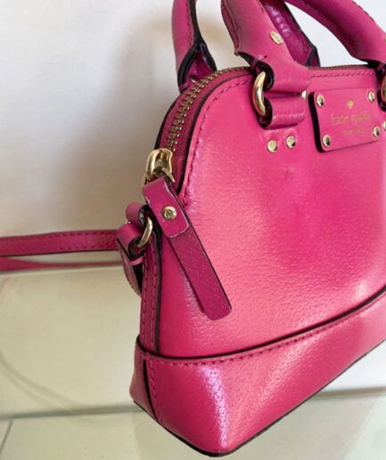 KATE SPADE Bolso Satchel pequeño fucsia