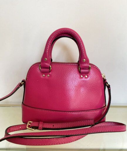 KATE SPADE Bolso Satchel pequeño fucsia