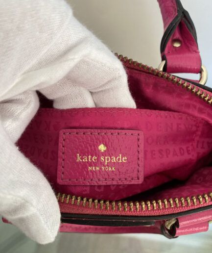 KATE SPADE Bolso Satchel pequeño fucsia
