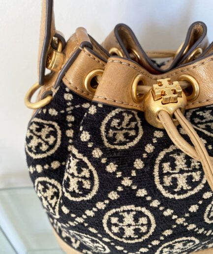 Tory Burch Bolsito saco T Monogram Chenille