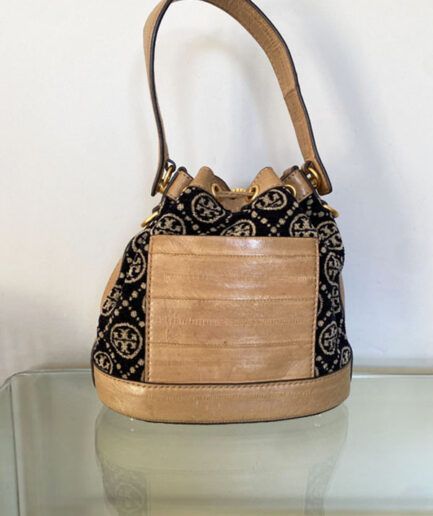 Tory Burch Bolsito saco T Monogram Chenille