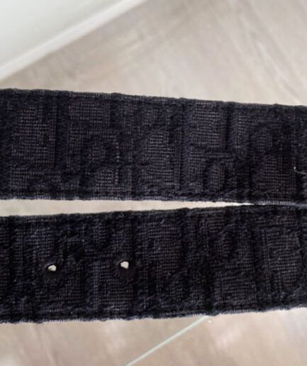 CHRISTIAN DIOR cinturón reversible negro