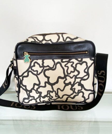 TOUS Bandolera grande beige y negro