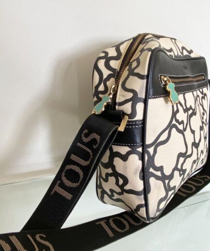 TOUS Bandolera grande beige y negro