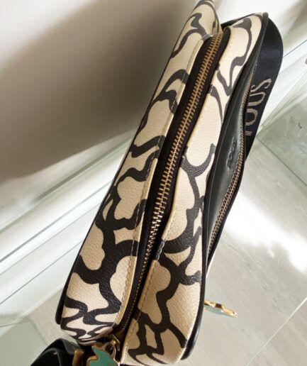 TOUS Bandolera grande beige y negro