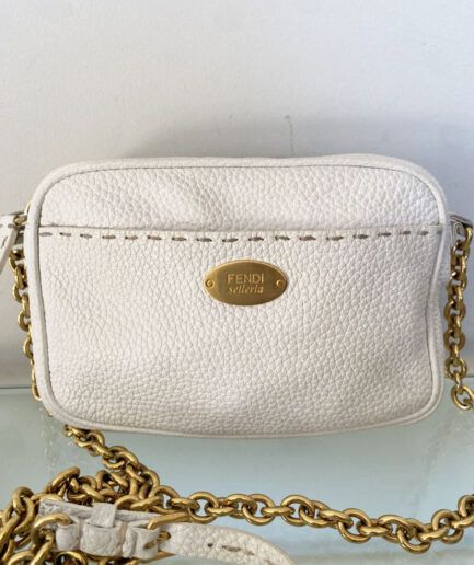 FENDI  Camera bag Fendi Selleria blanco