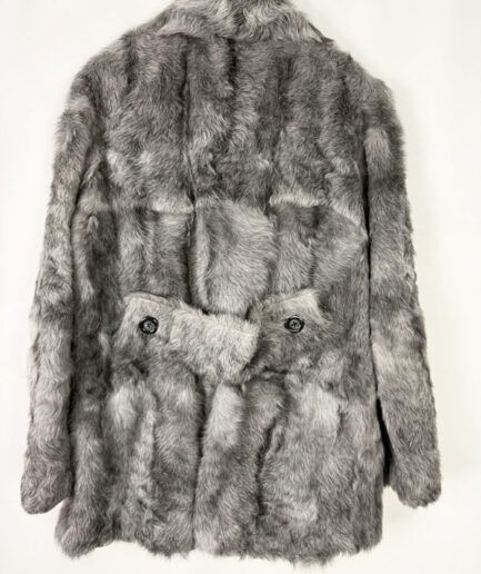 Abrigo de de conejo gris (L)