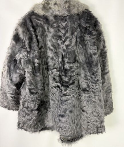 Abrigo piel de cabra gris (M-L)