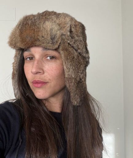 VINTAGE Gorro de conejo estilo aviador 17