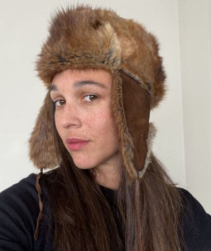 VINTAGE Gorro de Ramusquet estilo aviador 18