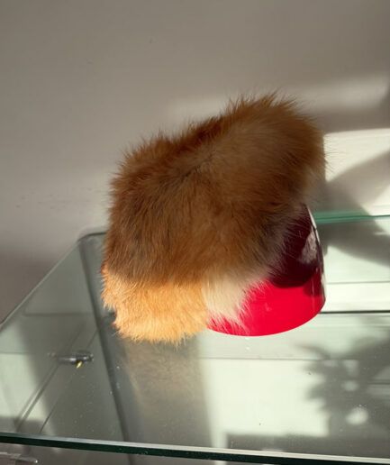 VINTAGE Gorro Ruso zorro marrón rojizo 23