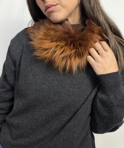 Cuello pequeñito de zorro marrón