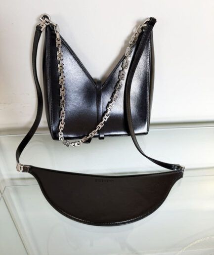 GIVENCHY bolso Cut Out Mini Bag en piel negra