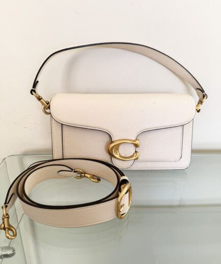COACH bandolera  Tabby color tiza