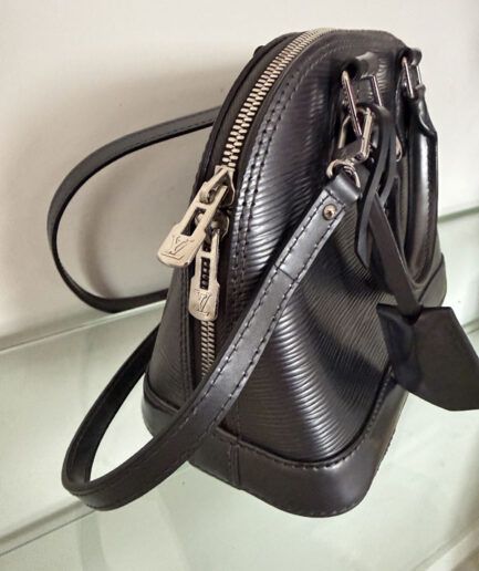 LOUIS VUITTON Alma BB en piel gris Epi