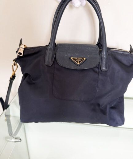 PRADA bolso de nylon azul