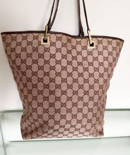GUCCI Bolso tote vintage de lona GG