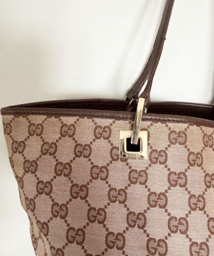 GUCCI Bolso tote vintage de lona GG