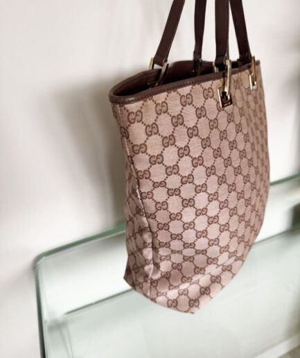 GUCCI Bolso tote vintage de lona GG