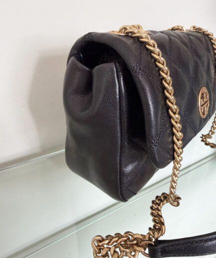 Tory Burch Bolso Willa acolchado en cuero negro
