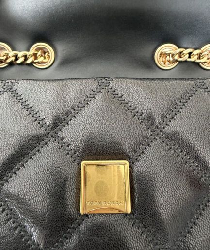 Tory Burch Bolso Willa acolchado en cuero negro
