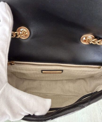 Tory Burch Bolso Willa acolchado en cuero negro