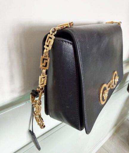 VERSACE Bandolera modelo tribute icon negro
