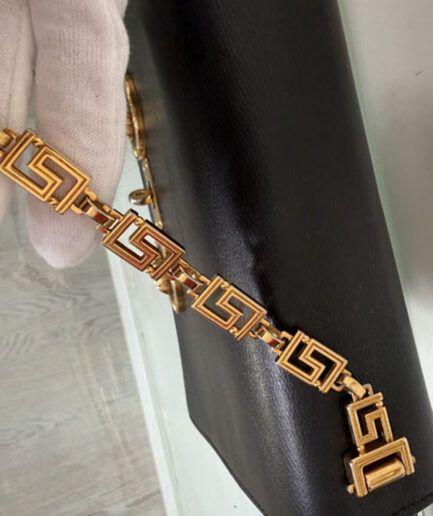 VERSACE Bandolera modelo tribute icon negro